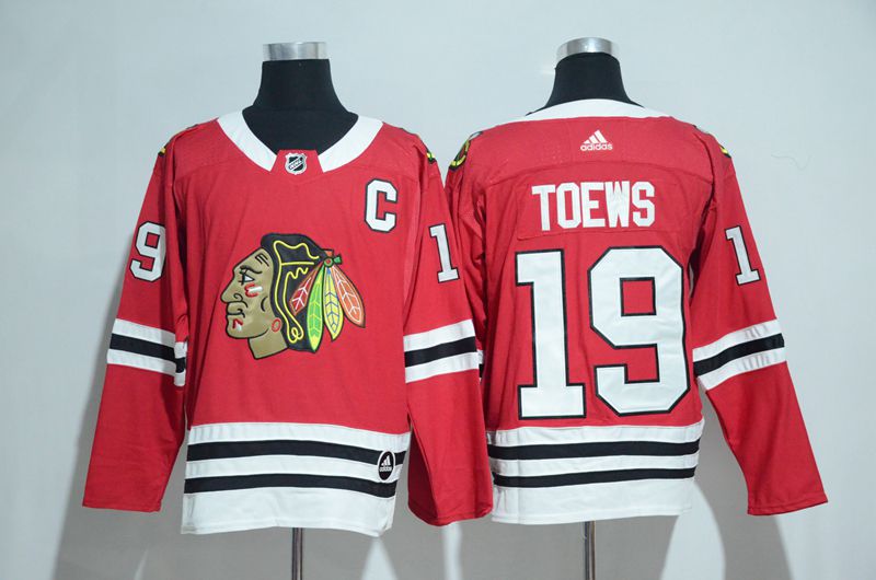 2017 Chicago Blackhawks #19 Toews red Adidas jerseys